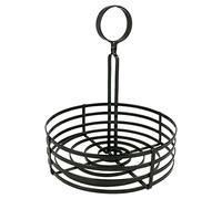 Cesto Condimento Ø 20X25 Cm Ferro Nero - 1 Unità