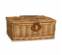 Cesto contenitore Bauletto in Vimini naturale con Manico cm 30 x 21 x h 13