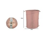 CESTO CONTENITORE PORTA BIANCHERIA BUCATO GIOCHI PIEGHEVOLE 42 X 50CM ROSA 79851