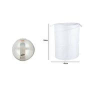 CESTO CONTENITORE PORTA BIANCHERIA BUCATO GIOCHI PIEGHEVOLE 42X50CM BIANCO 79850