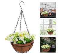 Cesto Da Appendere Fiori Artificiali Fiore Di Simulazione Cestino Sospeso