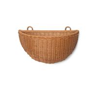 Cesto da Parete in Vimini Rattan 2 Pz.
