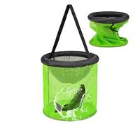 Cesto da, Secchio Portatile Richiudibile e Pieghevole, Gabbia per Gamberi, Per laghi, acqua/salata, gamberi, gamberetti, pesce gatto, granchi, vongole, sul ghiaccio