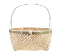 Cesto di bambù durevole cestino tessuto in tessuto in miniatura cesto di