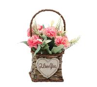 Cesto Di Fiori Artificiali - Arrangiamento Di Occhio Decorativo - Decorazione Floreale Per La Casa, Soggiorno, Tavolo Da Pranzo, Camera Da Letto Ufficio, Hotel, Appartamento Di Fiori Artificiali