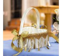 Cesto di fiori in pizzo da sposa Simbolo d'amore delicato per bomboniere per