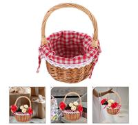 Cesto Di Fiori Intrecciati Cestino Pasquale Vimini Uova Per La Fioraia