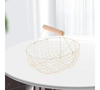 Cesto di Frutta Decorazione Pane Rustico Porta Verdure per Giardino All'aperto