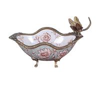Cesto di frutta e verdura da banco ciotola retrò piatto di frutta in ceramica creativo da scrivania portico portachiavi accessori per la casa decorazione snack vassoio caramelle ciotola frutta