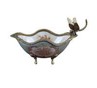 Cesto di frutta e verdura da banco ciotola retrò piatto di frutta in ceramica creativo da scrivania portico portachiavi accessori per la casa decorazione snack vassoio caramelle ciotola frutta