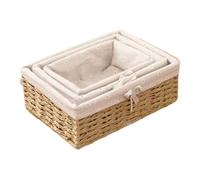 Cesto di frutta - Frutti moderni da cucina | Cesti di rettangolari | Cesti di stoccaggio rustico 3 pezzi per 3 pezzi per verdure vari oggetti che cuocero controsoffitti