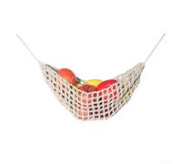 Cesto di frutta in corda di cotone naturale per la cucina, organizer da mettere sotto l'armadio (B)