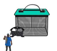 Cesto di pesce galleggiante - rete da portatile per pesce vivente, secchio pieghevole leggero | Gabbia a goccia traspirante per asciugatura rapida, ideale per il fiume Sea Lake, all'aperto