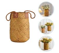 Cesto Di Portaoggetti Intrecciato Grande Cestino Multiuso Portafiori Decorativo