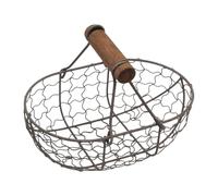 Cesto Di Raccolta Delle Uova - Tote Corriere Agricolo, Vassoio Per Casse Della Gallina | Porta Del Cesto In Filo Rustico, Del Di Pollo, Raccoglitore Di Secchi Di Pollame, Ciotola '