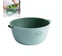 Cesto di raccolta per verdure a due piatti Cesto di frutta in plastica, colore: