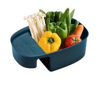 Cesto di ricette per alimenti per lavello, cesto di drenaggio per sella da cucina | Rack di scarico vegetale Sala di scarico - Multifinection sul cestello del sensore del lavandino, colino per coloni
