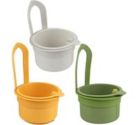 Cesto di scarico per lavandino a 3 in 1 appendibile Cibo da cucina Appendiabiti il lavaggio e la conservazione delle verdure Organizzatore pulizia domestico che risparmia spazio