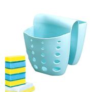 Cesto di scrittura per lavello da cucina - supporto in spugna con supporto laterale | Organizzatore per spugna in silicone con fori di drenaggio, cestello filtro per rifiuti alimentari, contenitore d
