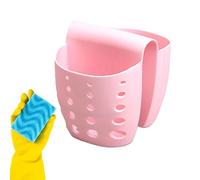 Cesto di scrittura per lavello da cucina - supporto in spugna con supporto laterale | Organizzatore per spugna in silicone con fori di drenaggio, cestello filtro per rifiuti alimentari, contenitore d
