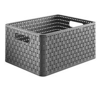 Cesto Di Stoccaggio "Country" 18 L Antracite 36,8 X 27,8 X 19,1 Cm Cassa