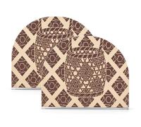 Cesto di tessitura giapponese in acrilico portatovaglioli da cucina per cocktail in fattoria autoportante piatto portatovaglioli decorazione per la casa per picnic bar rustico confezione da 2