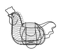 Cesto di uova per raccogliere le uova - Elegante cesto portaoggetti per uova decorazione fattoria | Cesto di uova in filo a forma di pollo, durevole filo di uova per cucina,