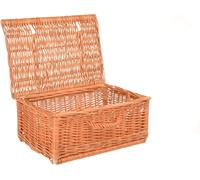 Cesto Di Vimini Con Coperchio Cesto Di Stoccaggio Vimini Cesto Decorativo 40 Cm