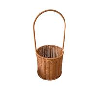 Cesto di vimini intrecciato portatile decorativo cesto di fiori con maniglia per doccia matrimonio fiore 7