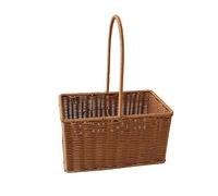 Cesto di vimini intrecciato portatile decorativo cesto di fiori con maniglia per doccia matrimonio fiore 6
