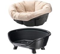 Cesto - FERPLAST - DIVANO TRONO 4 - Con cuscino - Nero