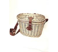 Cesto Funghi Ovale in Vimini con Tracolla Regolabile, Disponibili 2 Misure (32x22x24h)