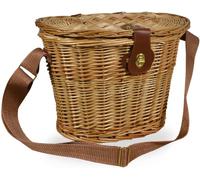 Cesto Funghi Vimini Ovale Con Coperchio E Tracolla 34X25 H26 Cm Oliver
