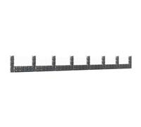 Cesto Gabbione a U con 8 Pali in Ferro 860x20x100 cm