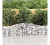 Cesto Gabbione ad Arco 400x30x60/80 cm Ferro Zincato