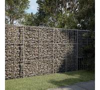 Cesto Gabbione con Copertura 200x100x150 cm in Ferro Zincato - heavy-duty Metal Gabion Cage for Landscaping, Garden Decoration Privacy Screen Rustproof Wire Mesh Basket with Easy No-Tools Assembly