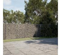 vidaXL Cesto Gabbione con Copertura 400x100x150 cm in Ferro Zincato