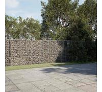 vidaXL Cesto Gabbione con Copertura 500x50x150 cm in Ferro Zincato
