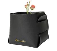 Cesto in pelle - Scatola di immagazzinaggio 'organizzatore 'unità di elaborazione | Vassoio rettangolare pieghevole Organizer Box Home Decor per bagno e soggiorno