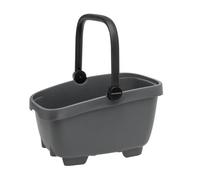 Cesto in plastica riciclata Newlooxs Clipper antracite 28L Racktime 2.0 490x370x