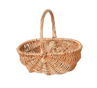 Cesto In Vimini Intrecciato A Mano Per Frutta E Verdura Con Capacità Per La Spesa Mercato E La Raccolta In Giardino Cesto Da Giardino Capacità