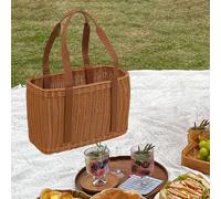 Cesto intrecciato a mano Cestino da picnic decorativo per la casa per picnic