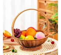 Cesto intrecciato a mano cesto decorativo robusto per feste di compleanno