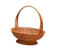 Cesto intrecciato a mano con cesto di stoccaggio rotondo per il matrimonio