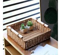 Cesto intrecciato a mano Crafts vassoio moderno di pane per snack per