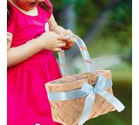 Cesto Intrecciato Con Manico Cestino Del Fiore Matrimonio Portaoggetti