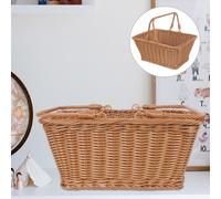 Cesto intrecciato in stile pastorale frutta cesta vegetale cestino per alimenti