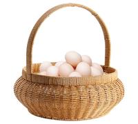Cesto Intrecciato per Frutta,Ceste Portatili Intrecciate con Manici per Servire e Conservare,Cesto Decorativo Rotondo in Rattan Finto per Pane Verdure | Per Verdura, Frutta, Pane, Cucina, Dispensa, Pi