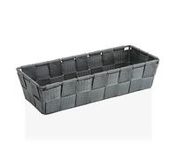Cesto medio grigio chiaro tessile (19 x 9 x 19 cm)