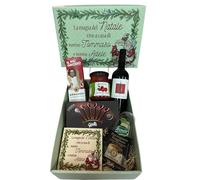 Cesto natalizio per i nonni personalizzabile con prodotti della tradizione bellissima confezione regalo con il nome dei nonni sia sul coperchio della box regalo sia sulla mattonella